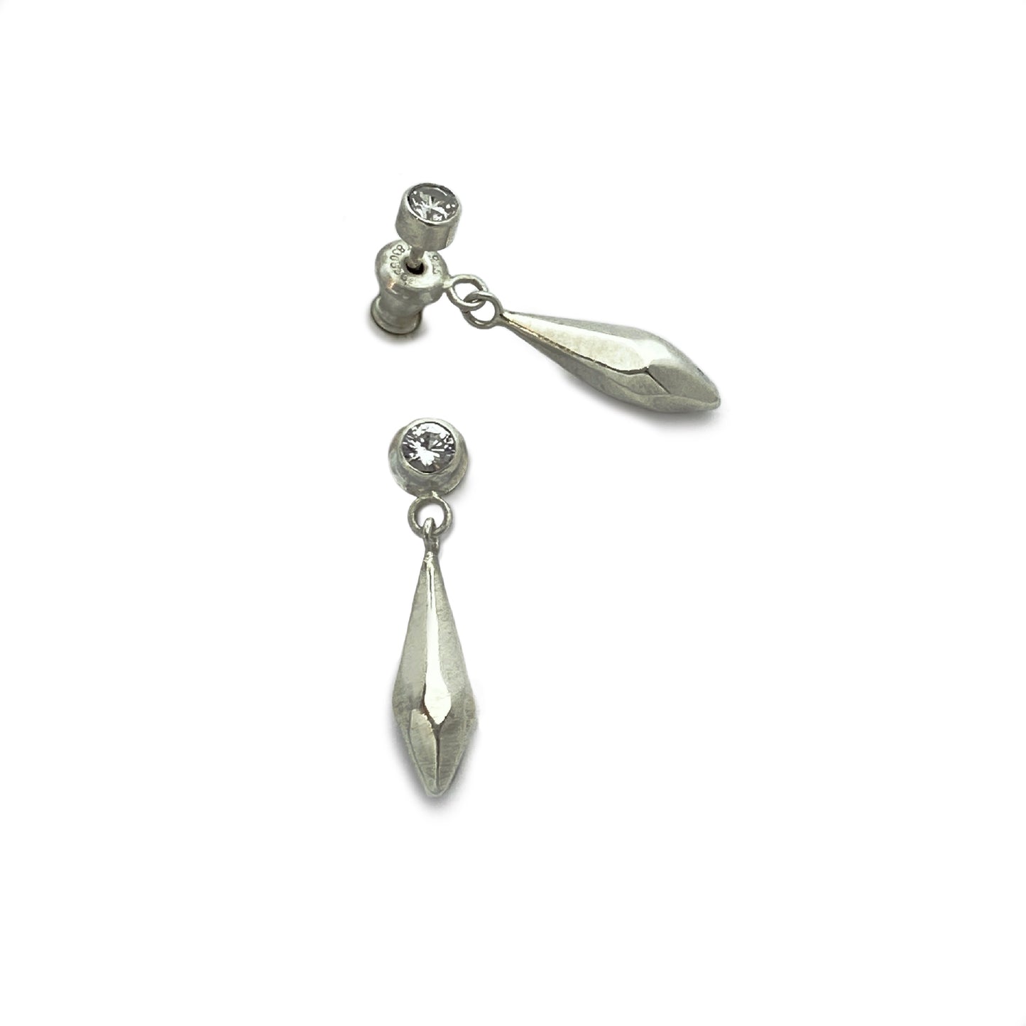 Seed Earrings in Silver