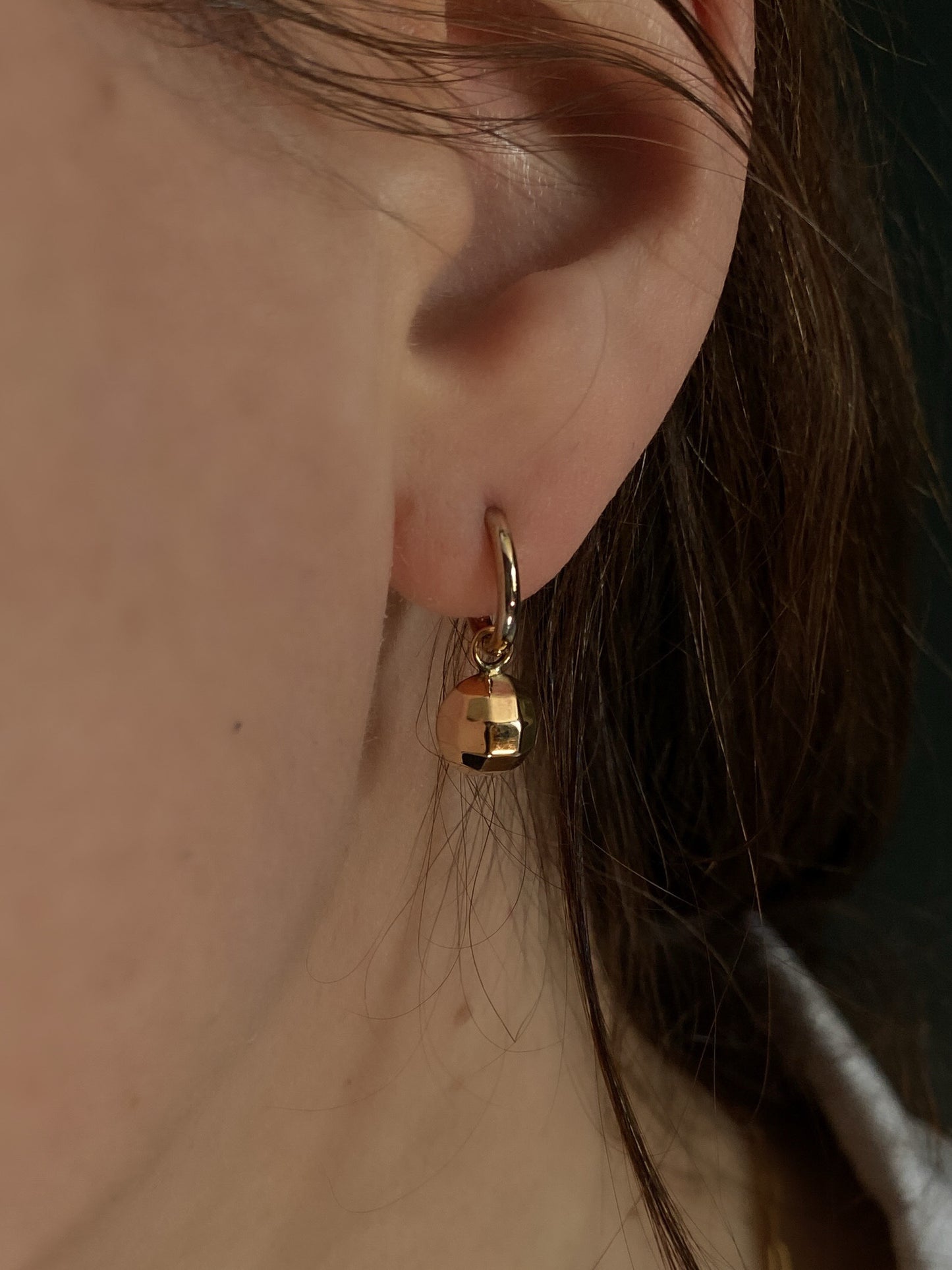 Nest Earrings in Bronze