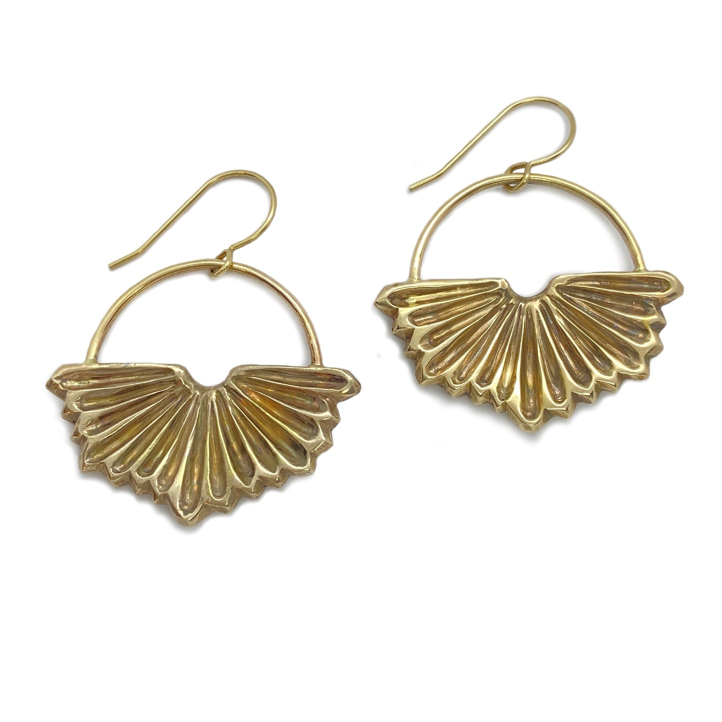 Gill Print Earrings in Bronze