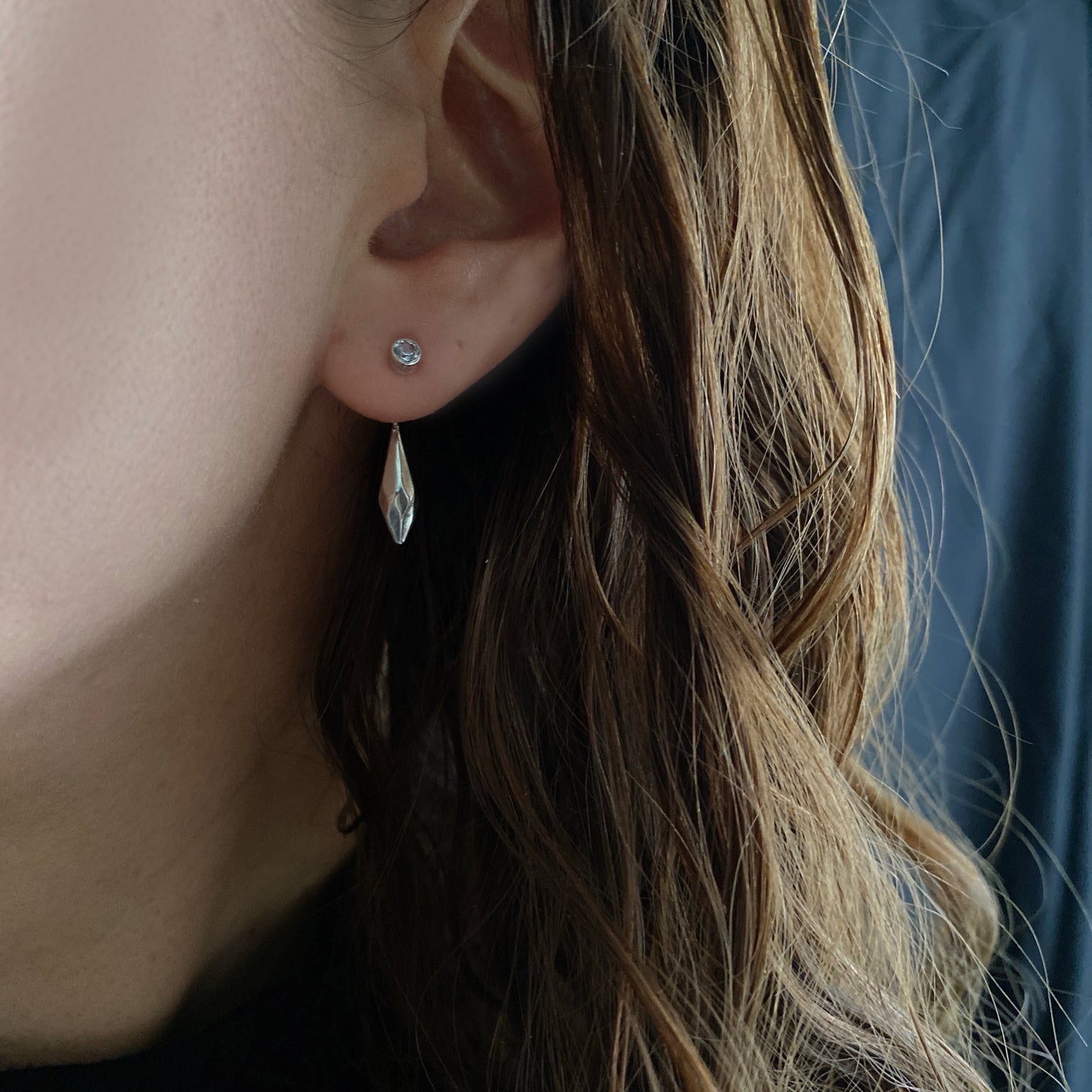 Seed Earrings in Silver
