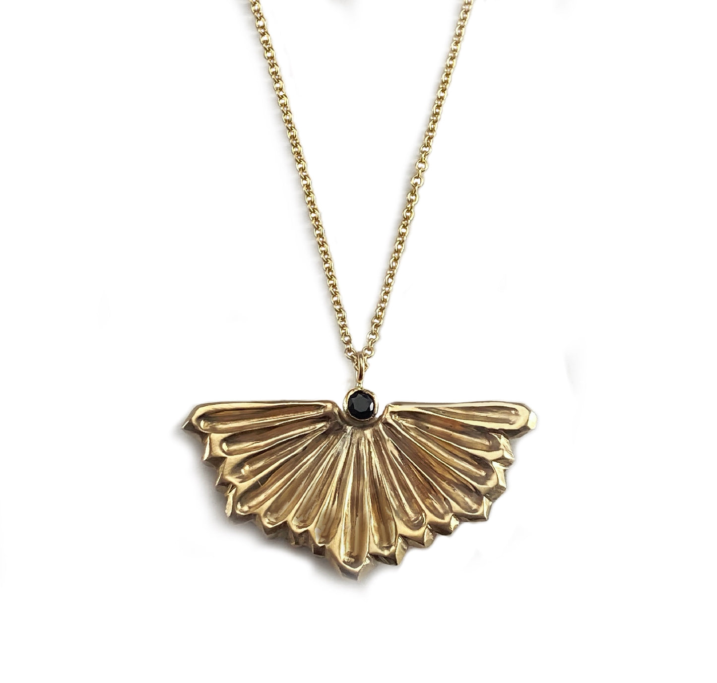 Gill Print Necklace in Bronze
