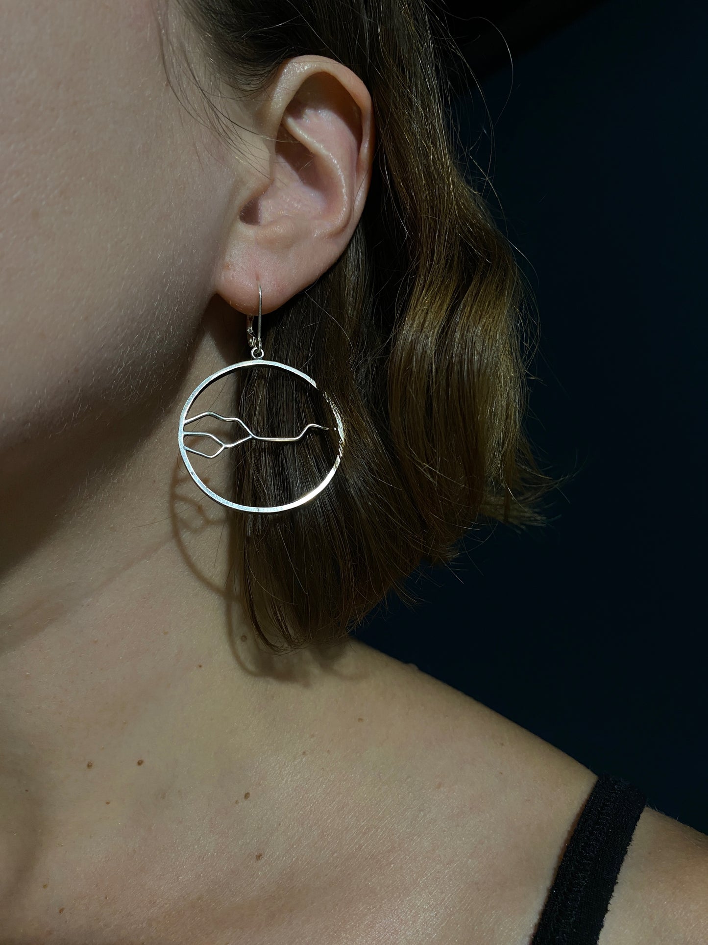 Storm Earrings in Silver