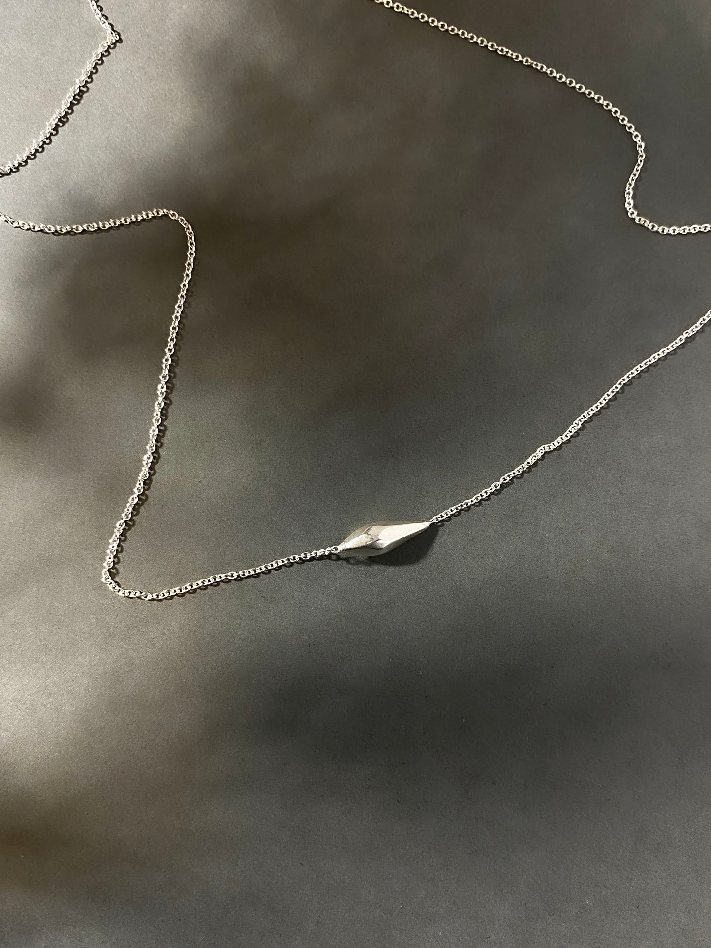 Seed Necklace in Silver