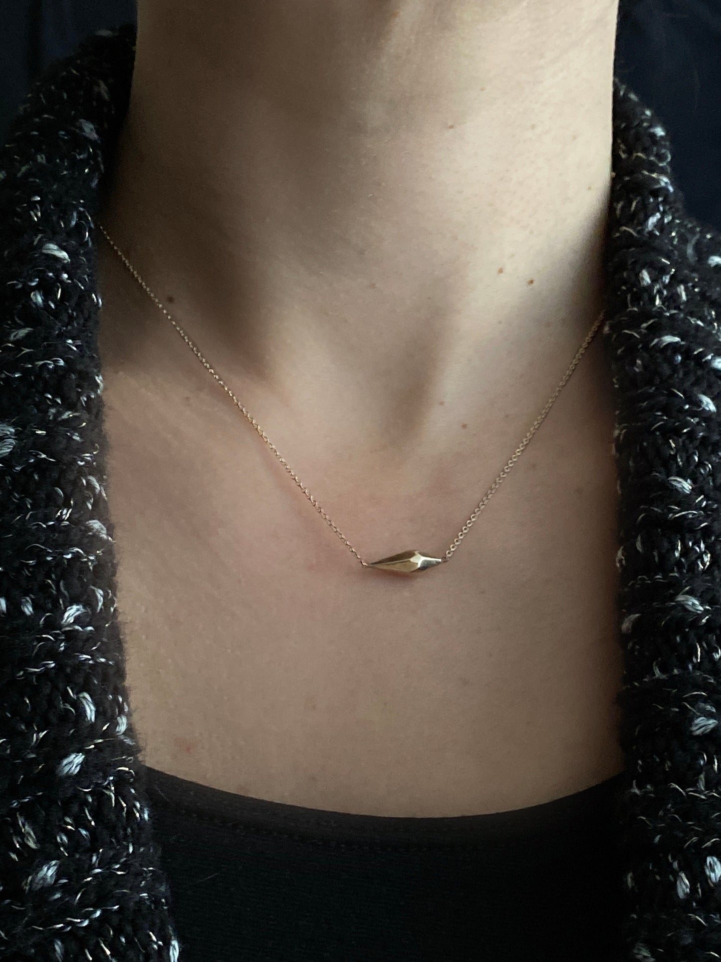 Seed Pod Necklace in Bronze