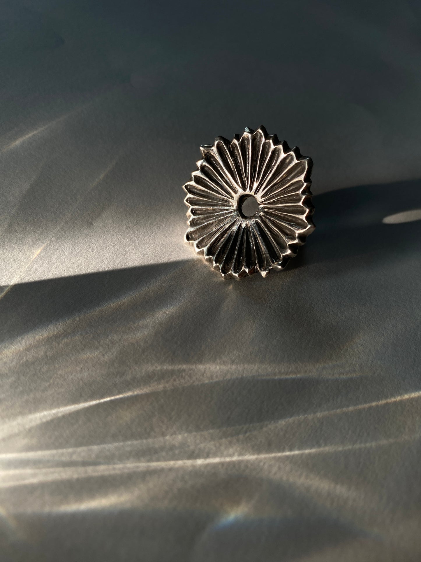 Gill Print Ring in Silver