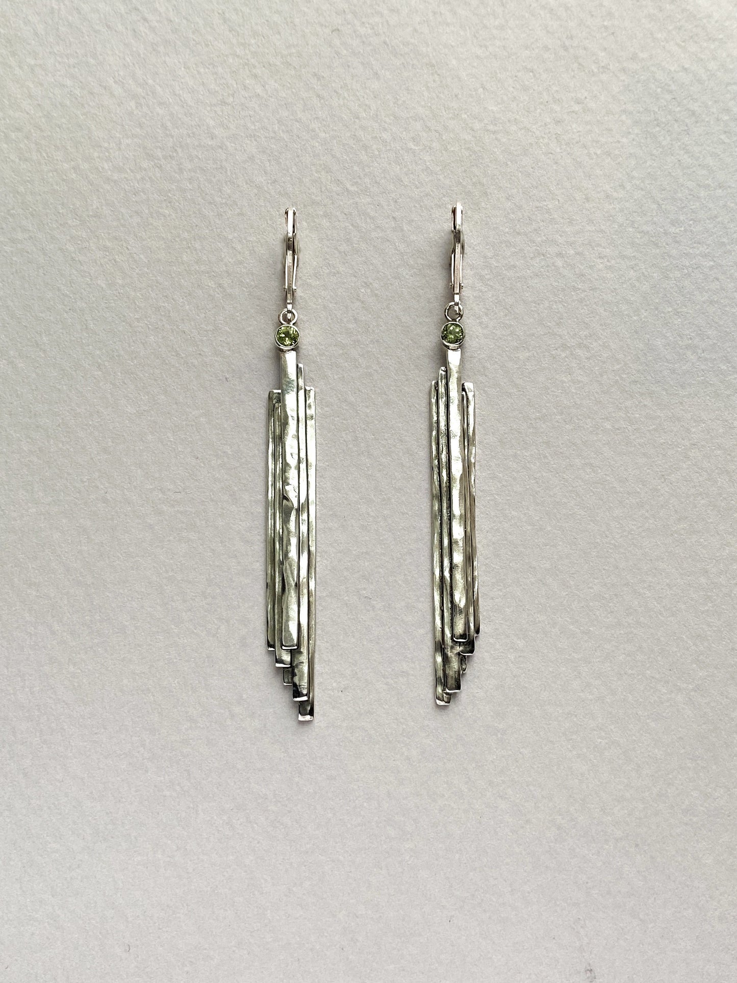 Large Stalactite Earrings in Silver