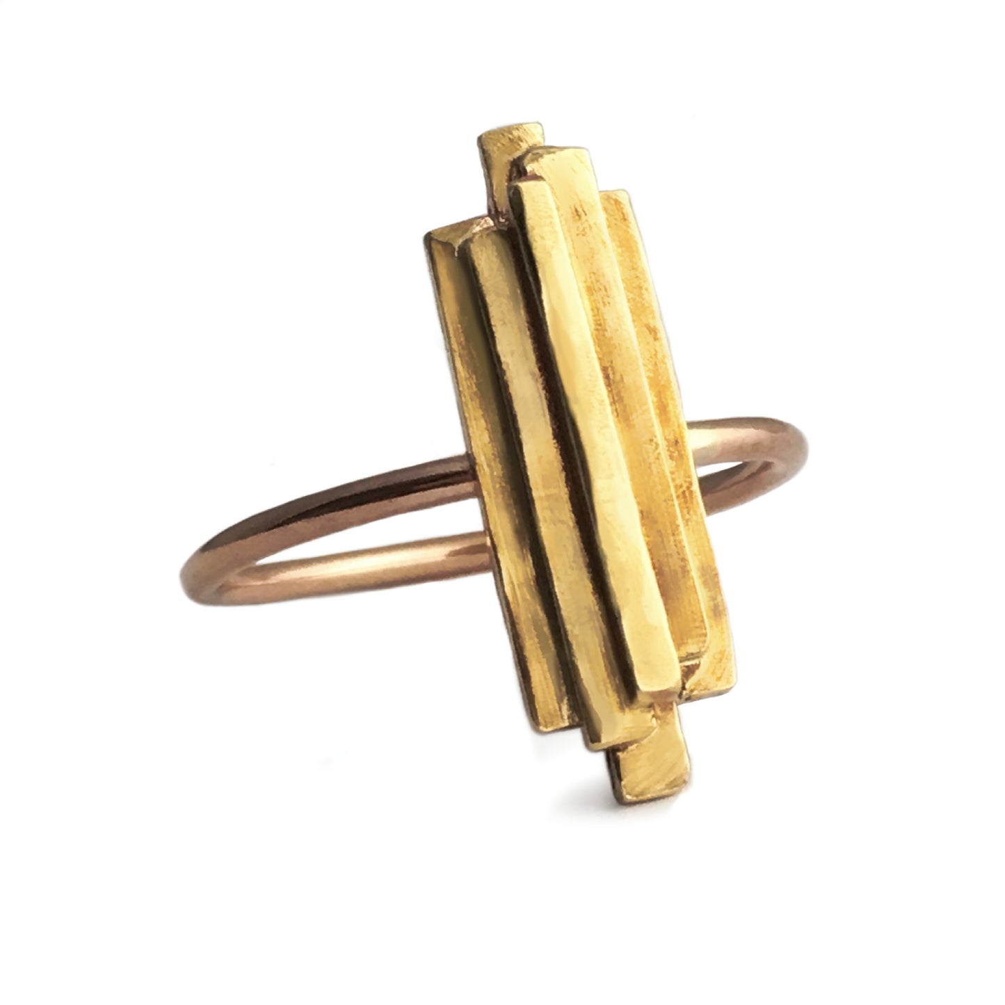 Stalactite Ring in Bronze