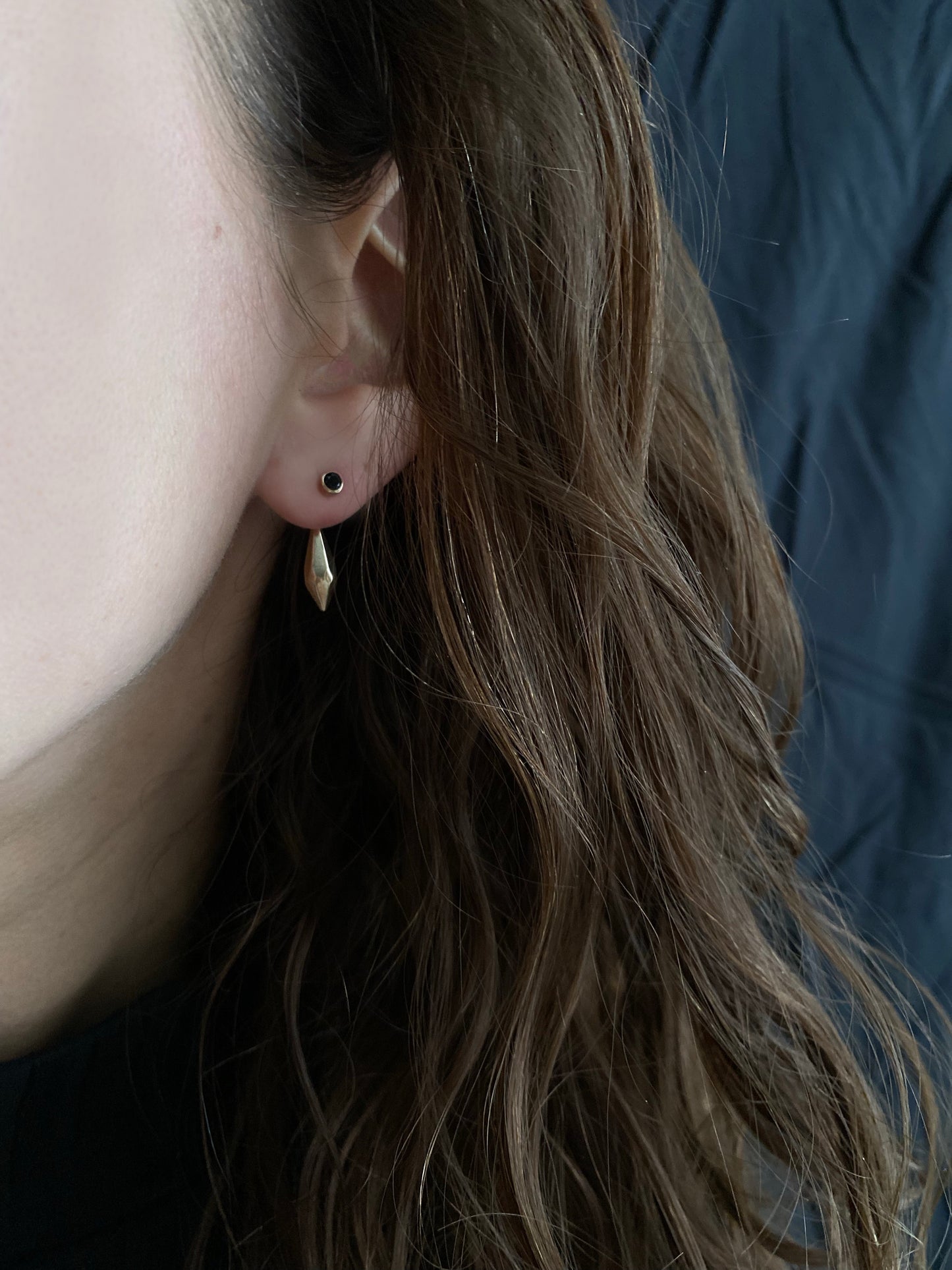 Seed Earrings in Bronze