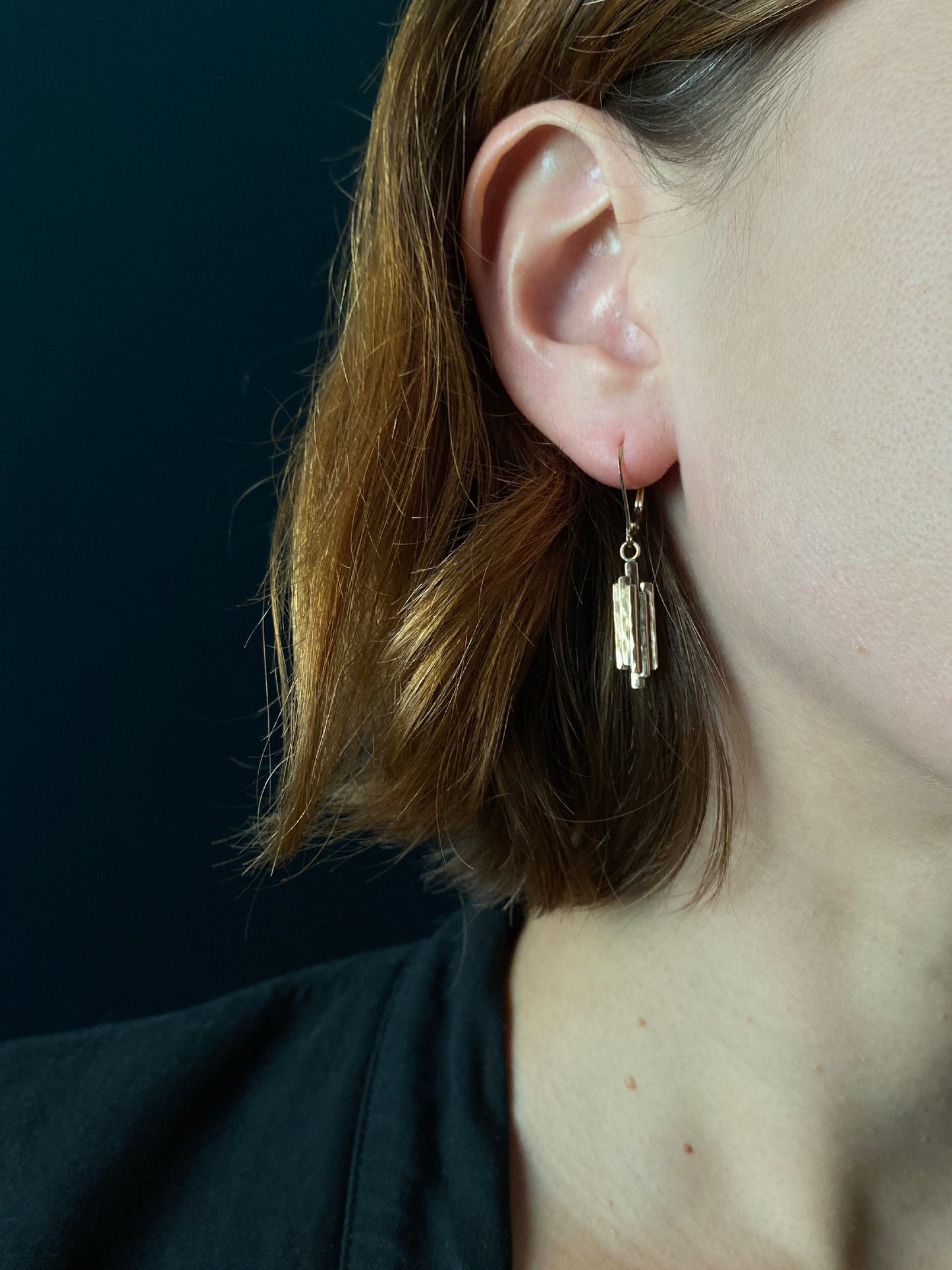Mini Stalactite Earrings in Silver