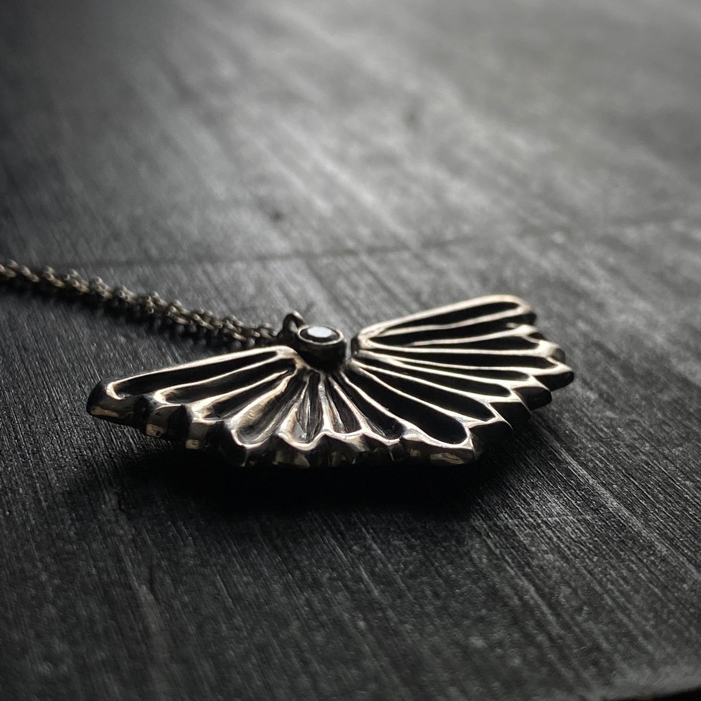 Gill Print Necklace in Sterling Silver
