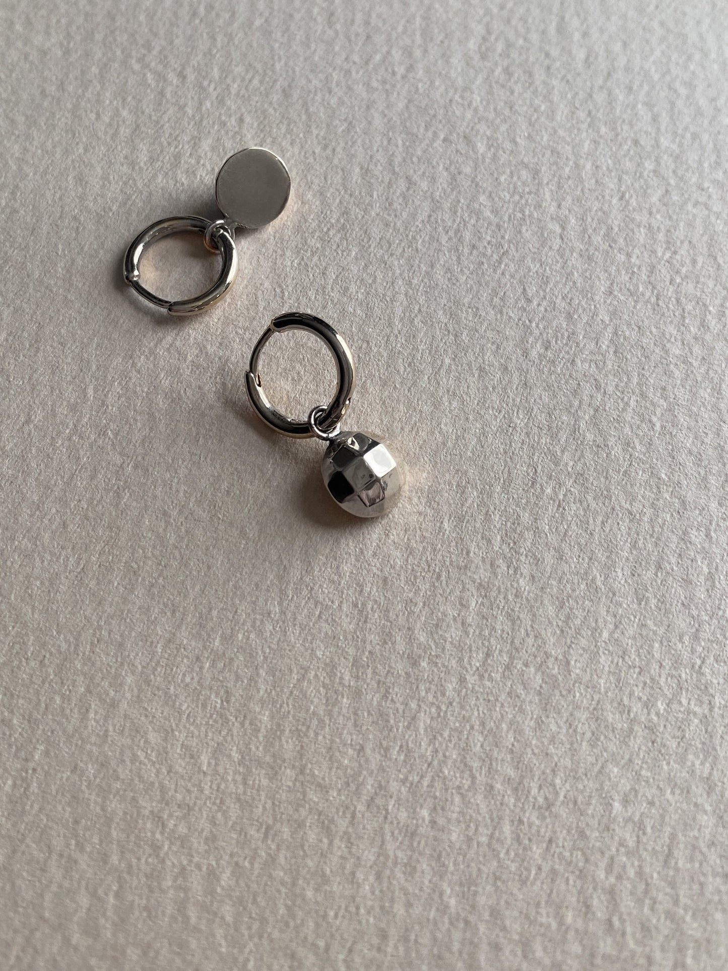 Nest Earrings in Silver