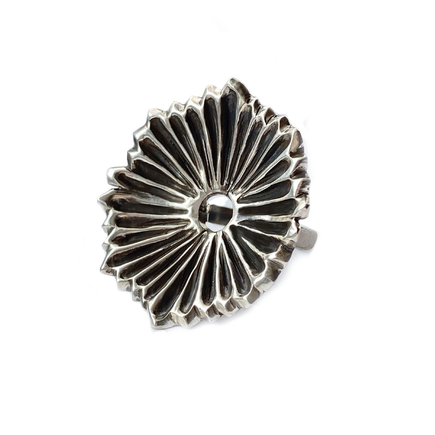 Gill Print Ring in Silver