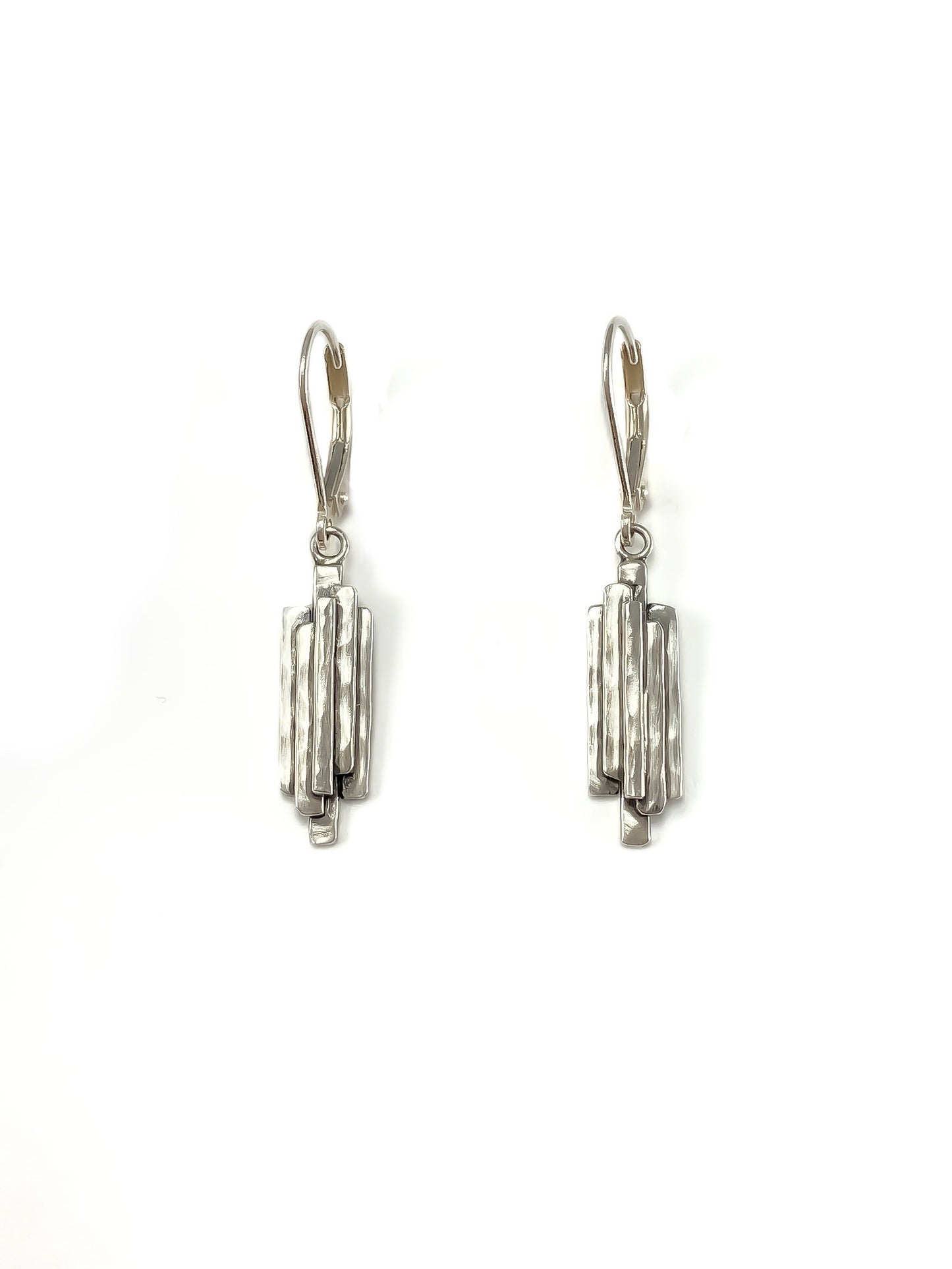 Mini Stalactite Earrings in Silver