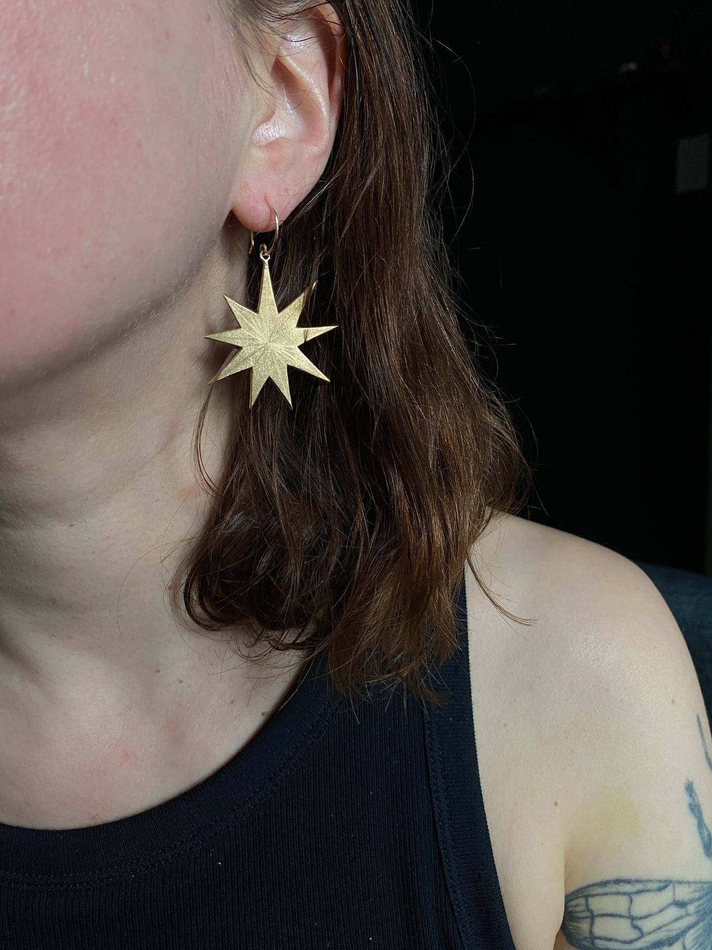 Electra Earrings in Bronze