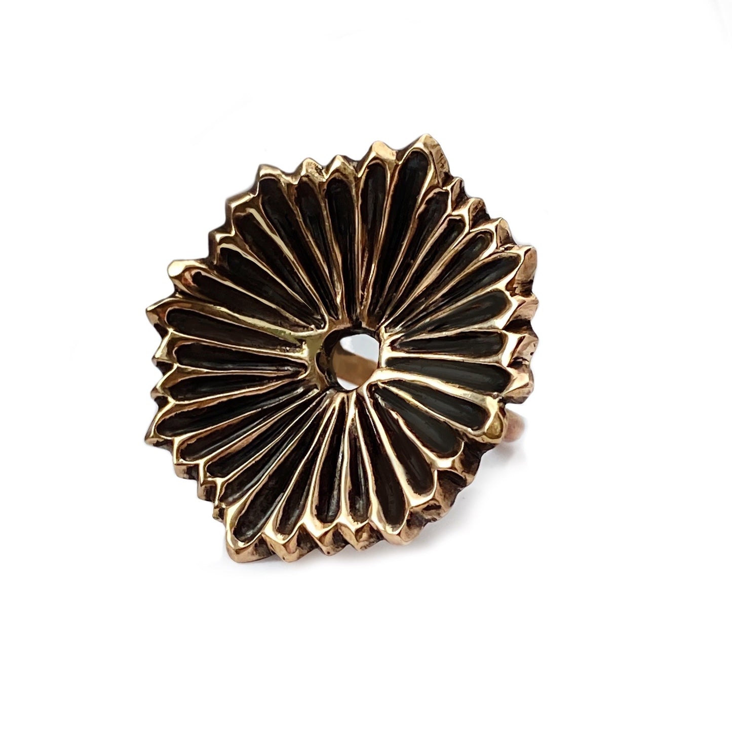 Gill Print Ring in Bronze