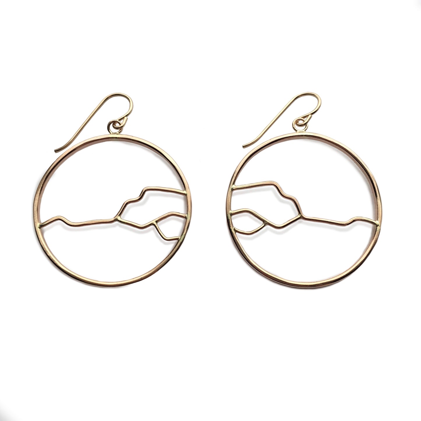 Storm Earrings in Gold