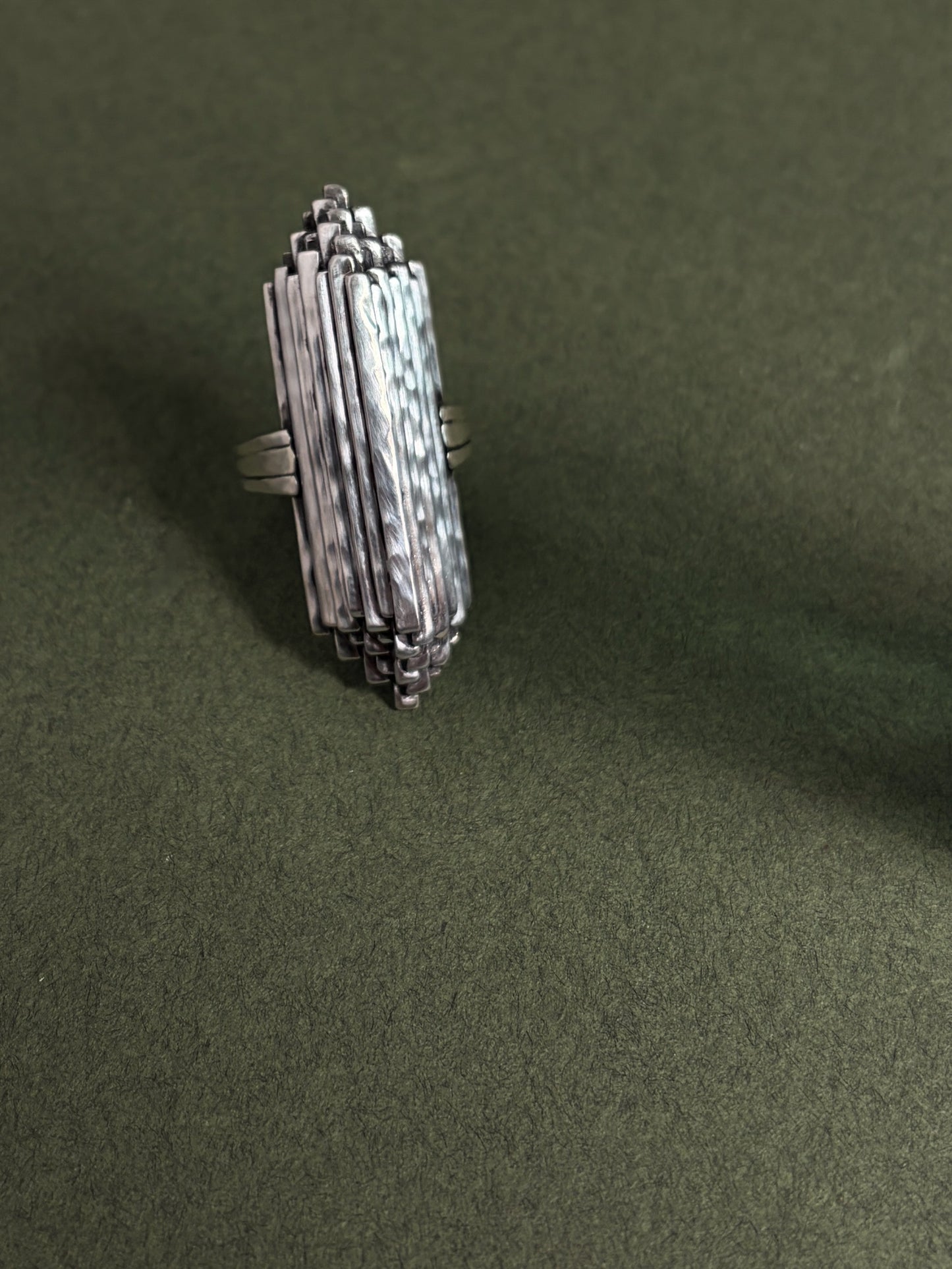 Stalactite Ring in Silver (large)