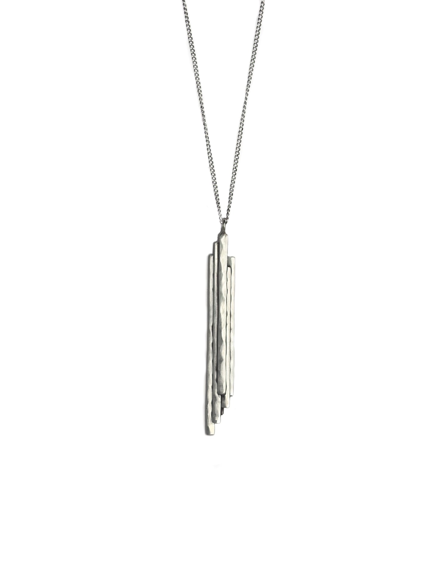 Stalactite Necklace in Silver (long)