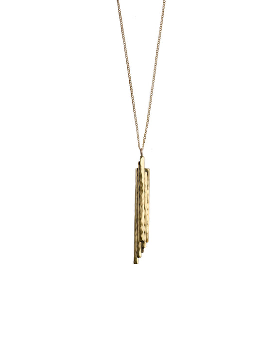Stalactite Necklace in Bronze (long)