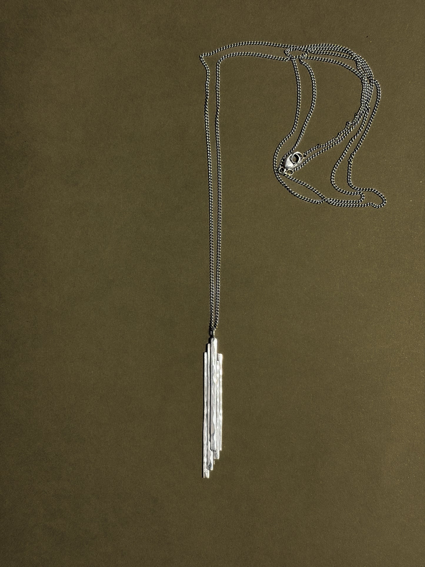Stalactite Necklace in Silver (long)