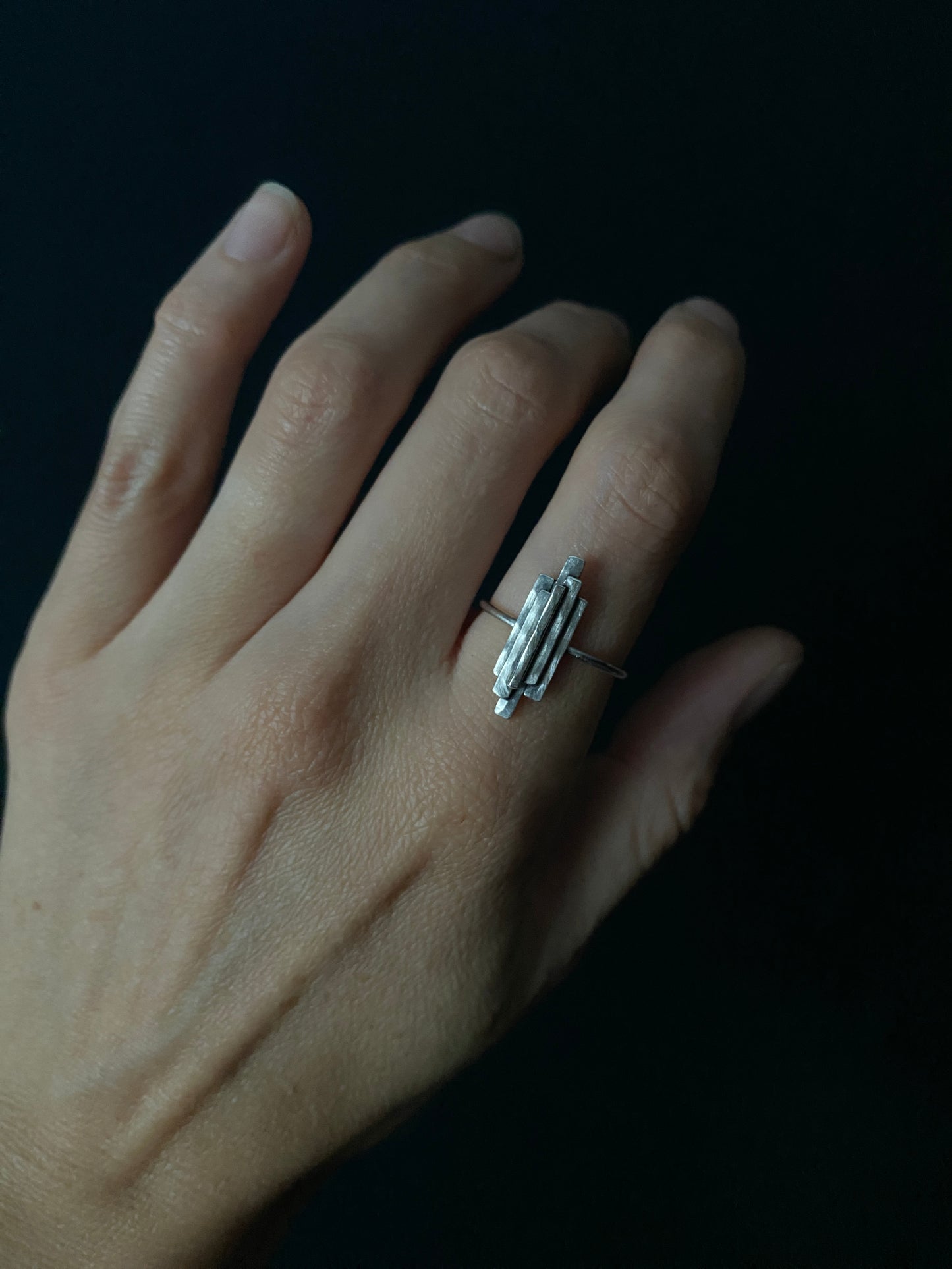 Stalactite Ring in Silver