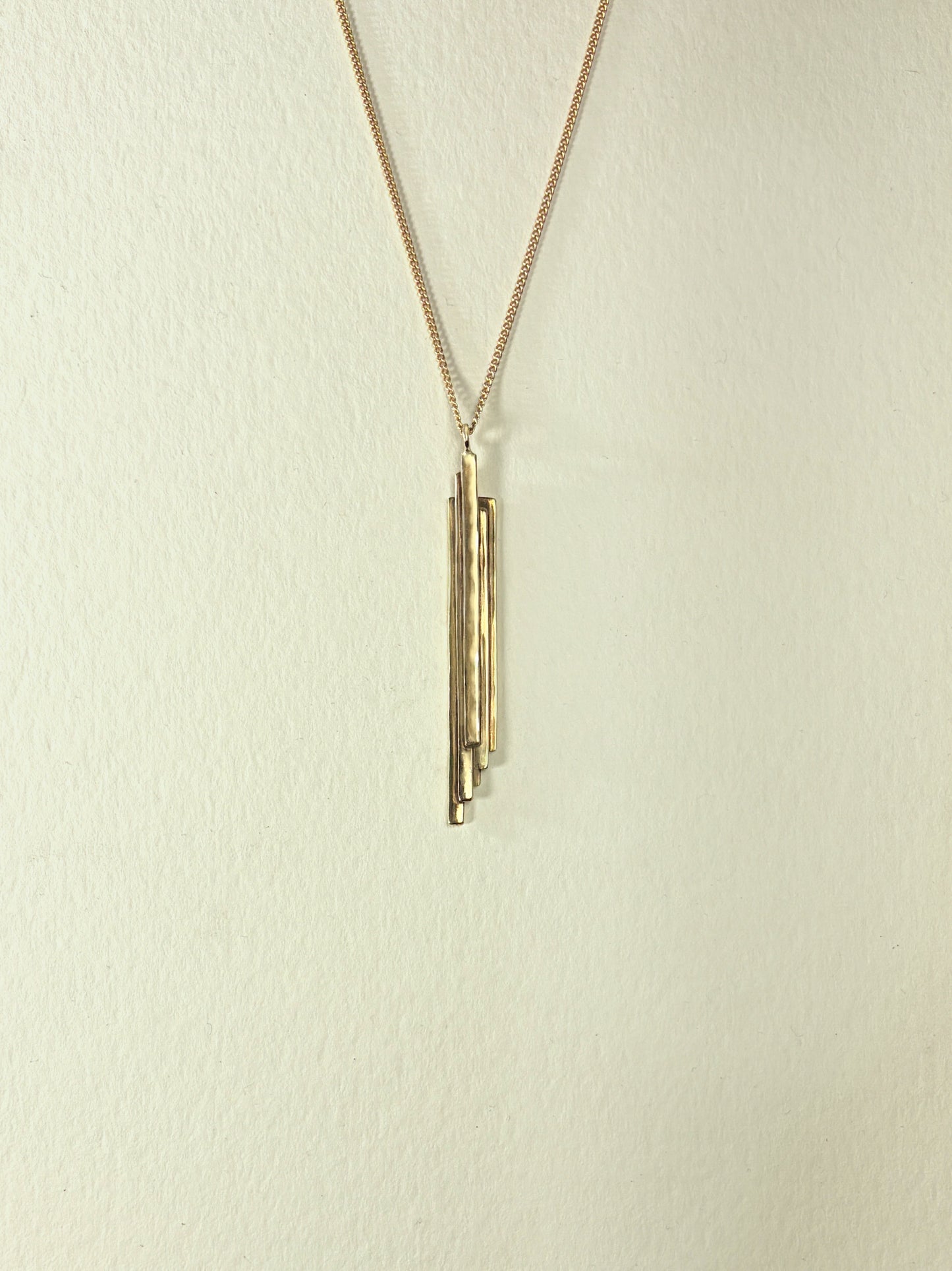 Stalactite Necklace in Bronze (long)