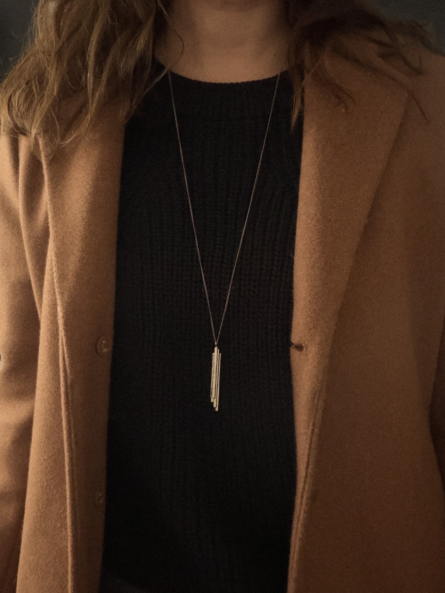 Stalactite Necklace in Silver (long)