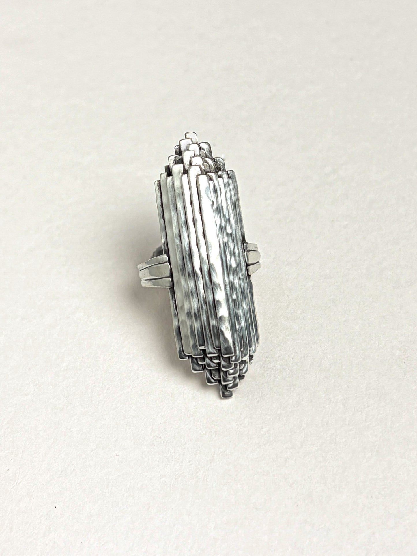Stalactite Ring in Silver (large)