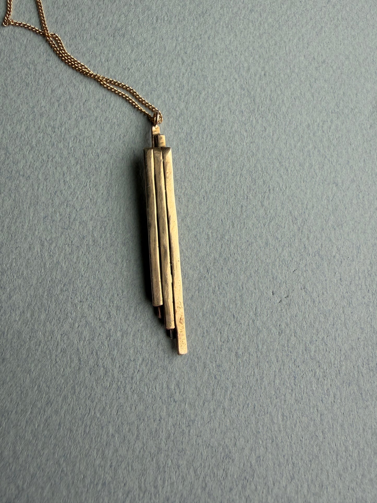 Stalactite Necklace in Bronze (long)
