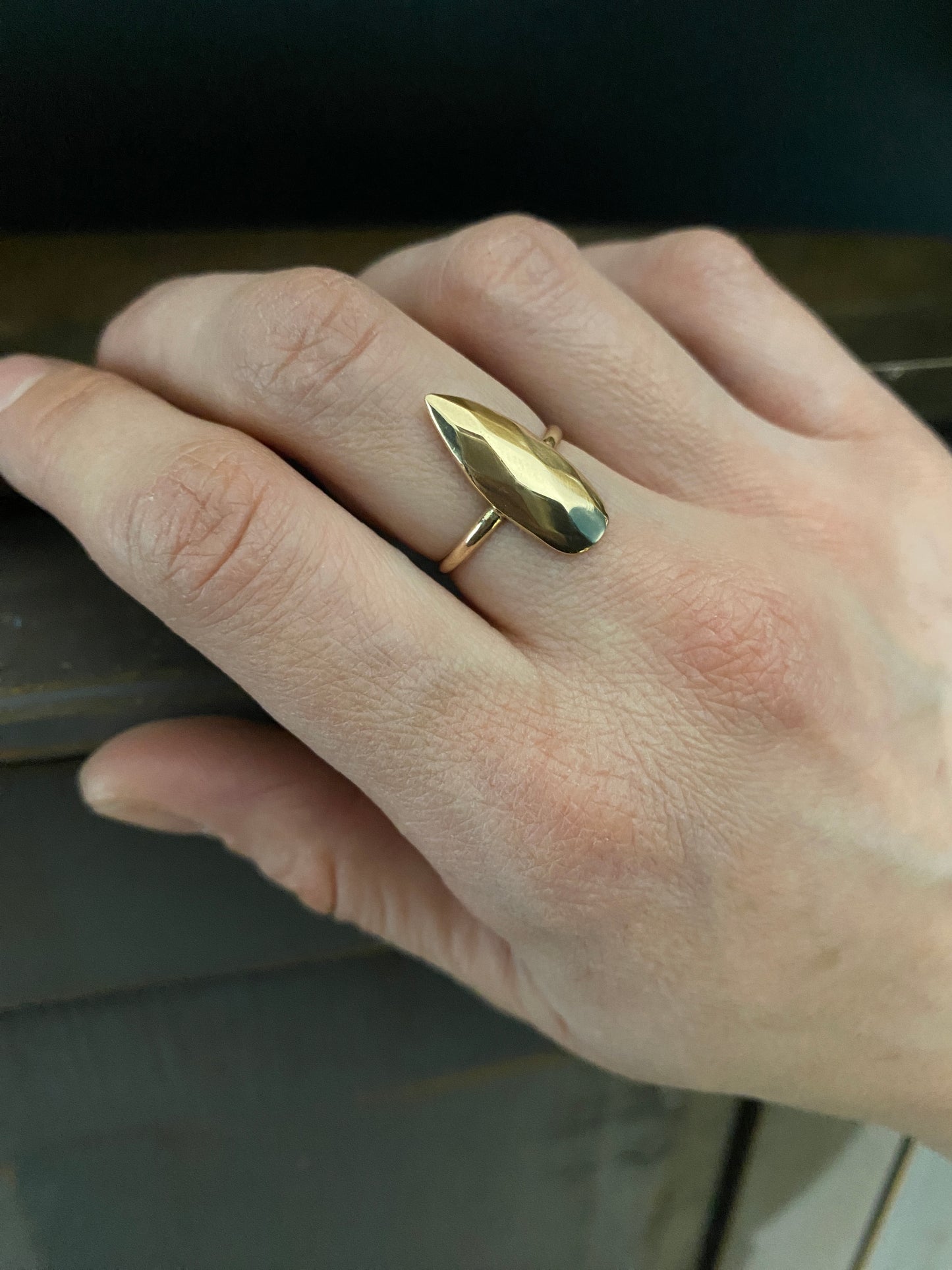 Spindle Ring in Bronze