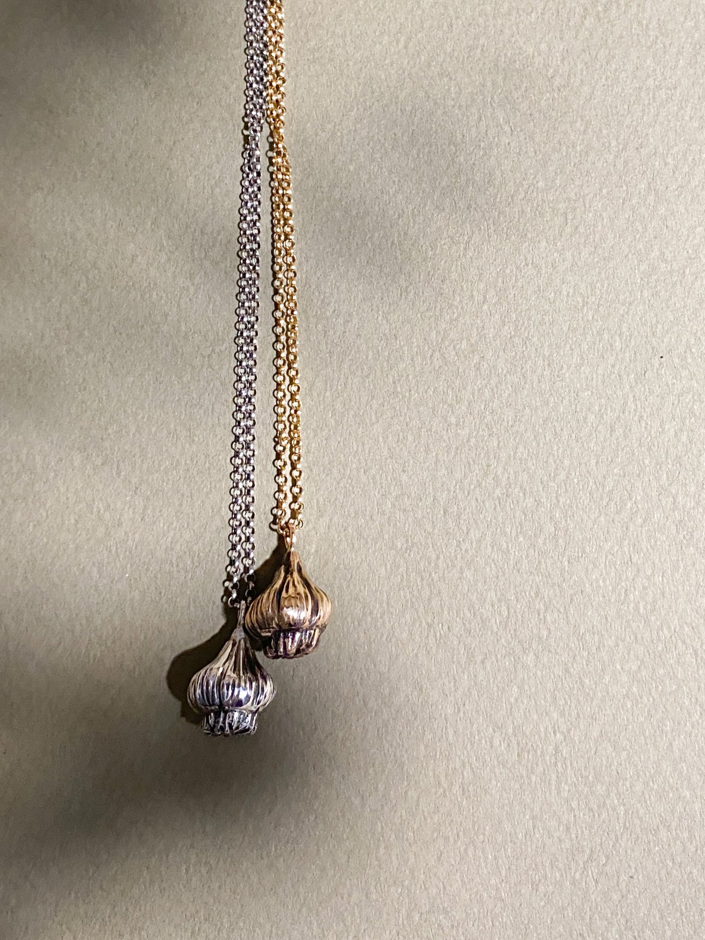 Garlic Neclace in Sterling Silver